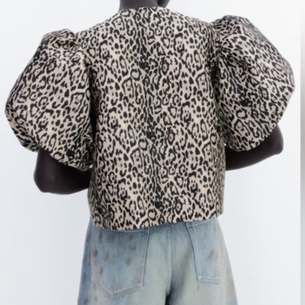 H&M BALLOON-SLEEVED BLOUSE size Small - Picture 3 of 6